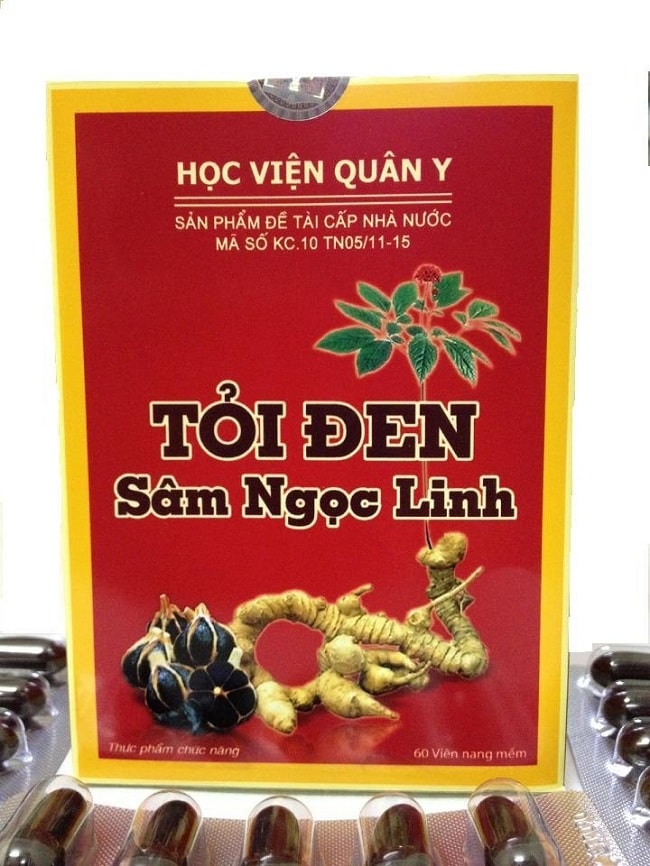 Sản phẩm sâm Ngọc Linh tỏi đen của Học viện Quân y được nhiều người tiêu dùng lựa chọn