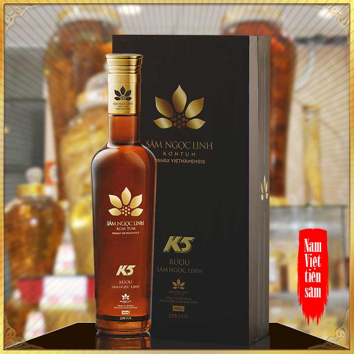 Rượu Sâm Ngọc Linh K5 Gold – 500ml