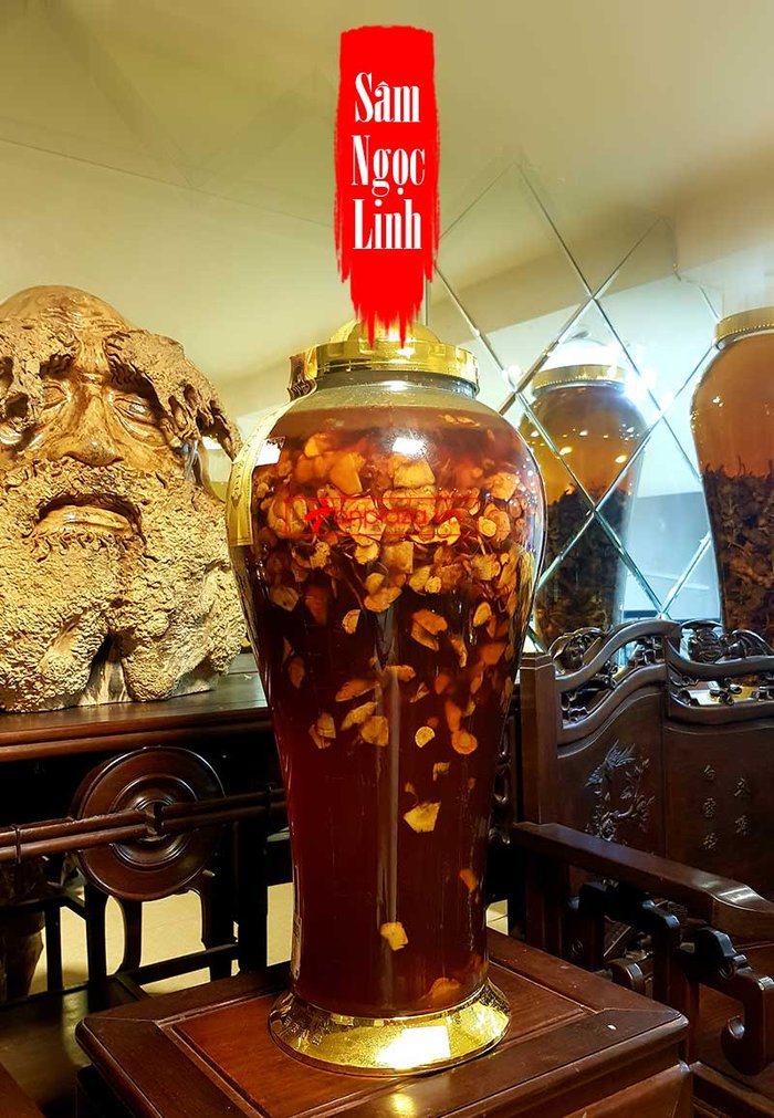 Bình sâm Ngọc Linh thái lát tẩm mật ong bình 17L NS418 1