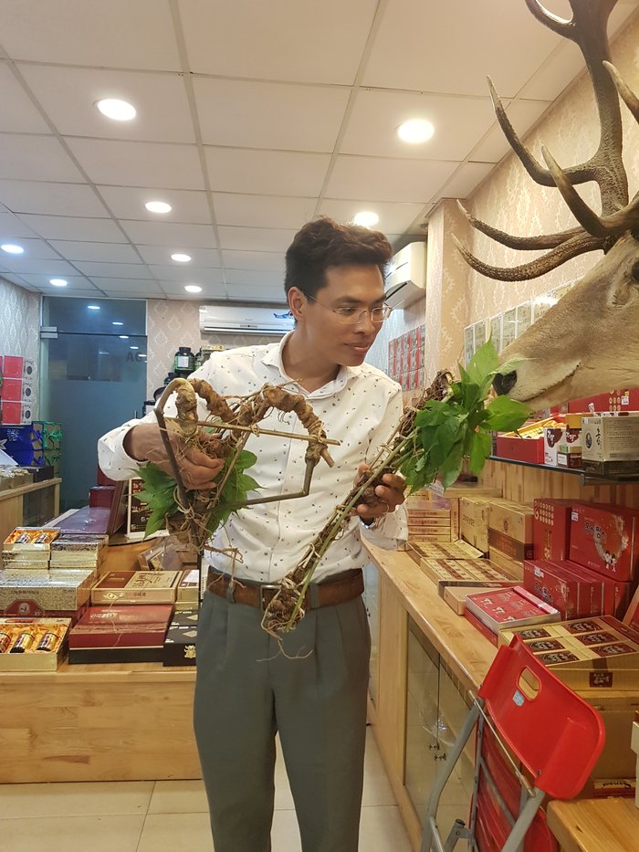 Anh Đào Văn Quang chia sẻ cách phân biệt sâm Ngọc Linh